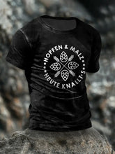 T-Shirt mit kurzen Ärmeln für Herren Hopfen und Malz